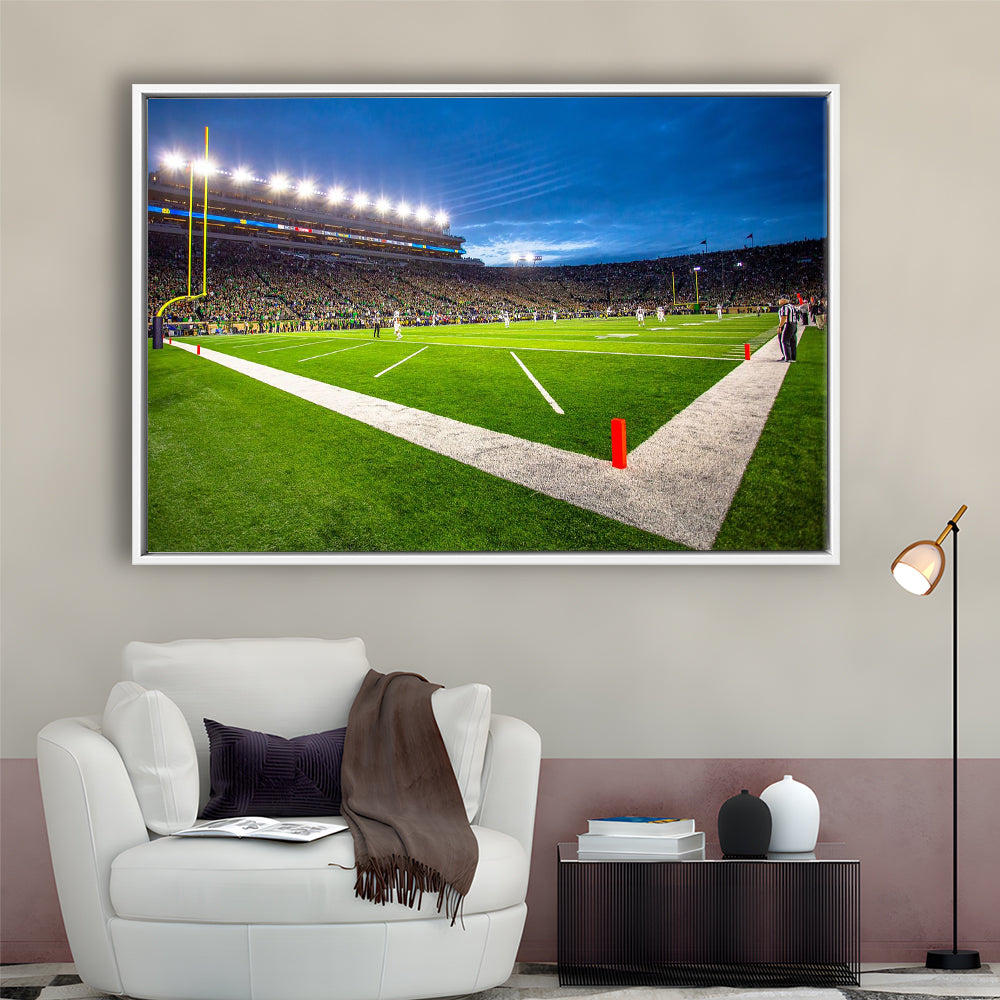 Notredame Stadium, Stadium Canvas, Sport Art, Framed Canvas Print Wall Art, Floating Frame