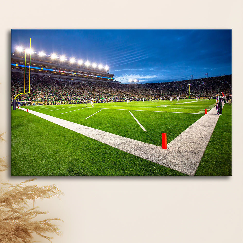 Notredame Stadium, Stadium Canvas, Sport Art, Gift for him, Man Cave Decor, Art Print, Canvas Print Wall Art