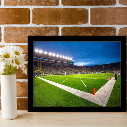 Notredame Stadium, Stadium Canvas, Sport Art, Gift for him, Framed Art Print Wall Decor, Picture Framed