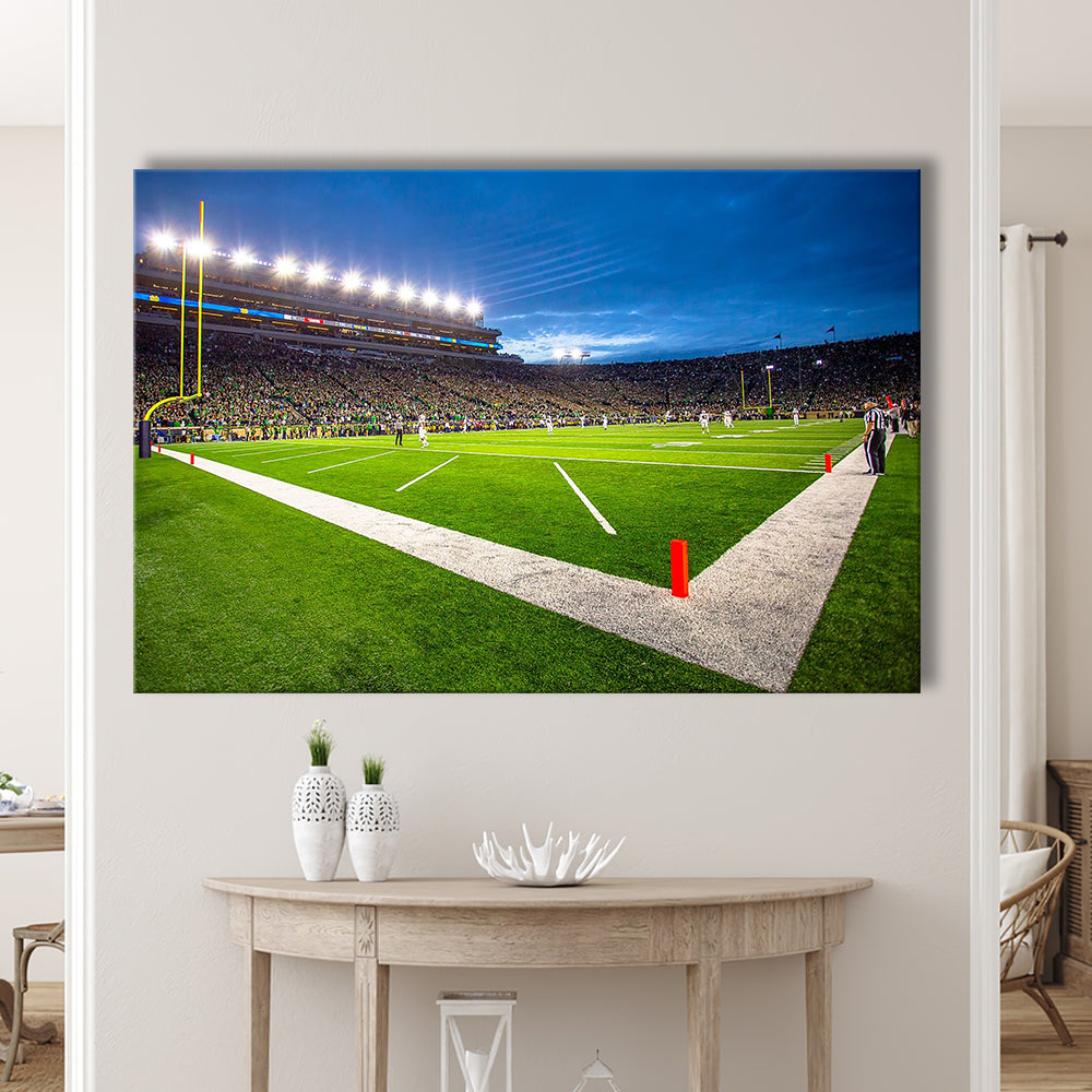 Notredame Stadium, Stadium Canvas, Sport Art, Gift for him, Man Cave Decor, Art Print, Canvas Print Wall Art