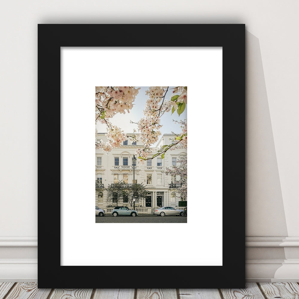 Notting Hill Spring Wall Art Print, London Photography Print, Wall Art, Framed Art Prints White Border Wall Decor