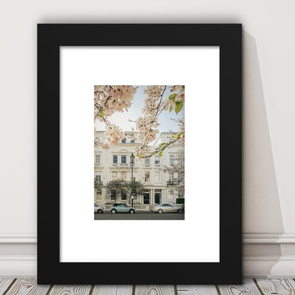 Notting Hill Spring Wall Art Print, London Photography Print, Wall Art, Framed Art Prints White Border Wall Decor