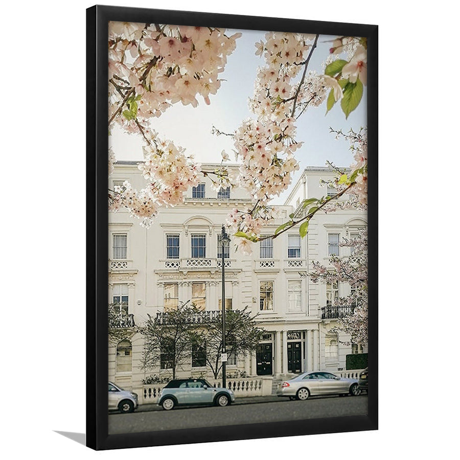 Notting Hill Spring Wall Art Print, London Photography Print, Wall Art, Framed Art Prints Wall Decor