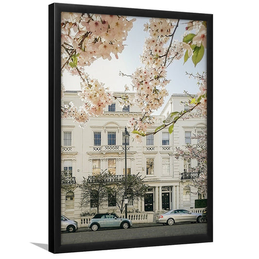 Notting Hill Spring Wall Art Print, London Photography Print, Wall Art, Framed Art Prints Wall Decor