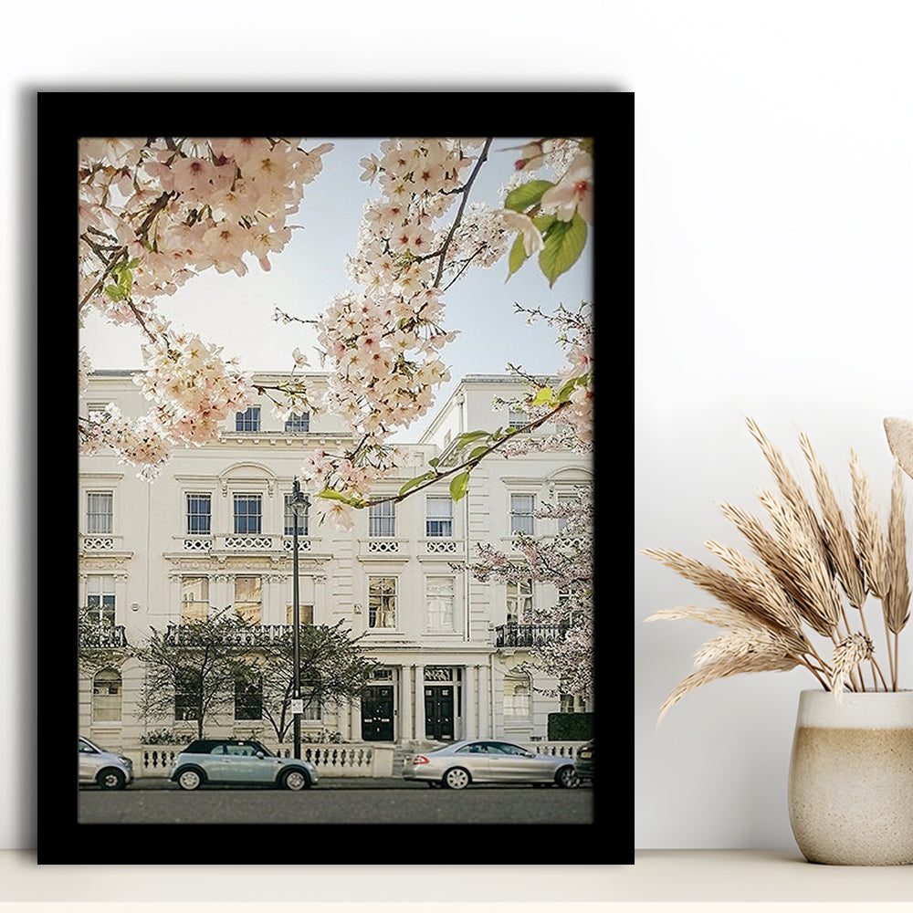 Notting Hill Spring Wall Art Print, London Photography Print, Wall Art, Framed Art Prints Wall Decor