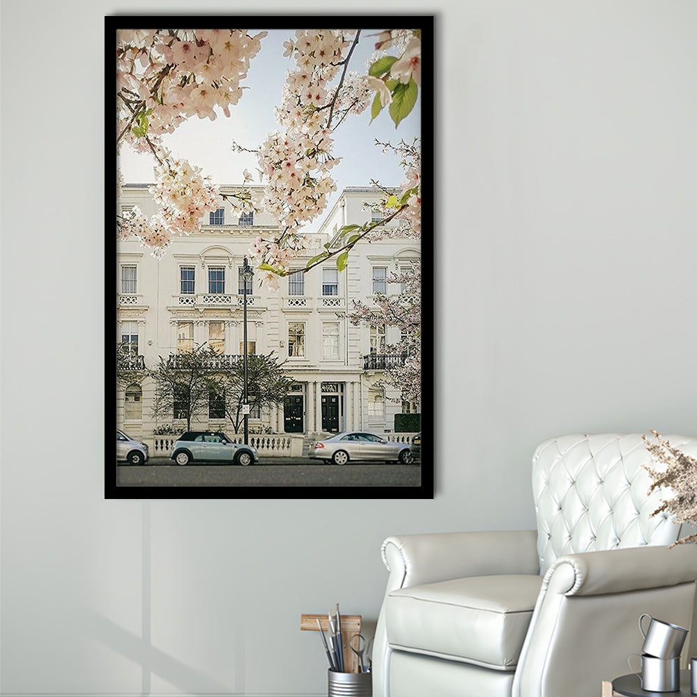 Notting Hill Spring Wall Art Print, London Photography Print, Wall Art, Framed Art Prints Wall Decor