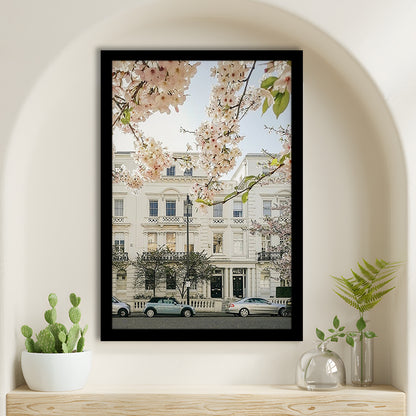 Notting Hill Spring Wall Art Print, London Photography Print, Wall Art, Framed Art Prints Wall Decor