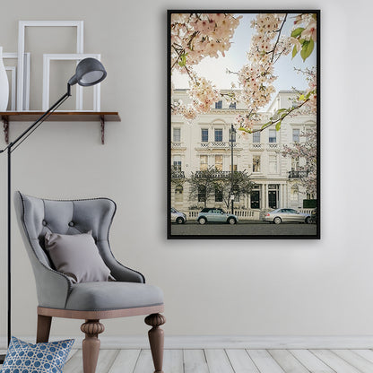 Notting Hill Spring Wall Art Print, London Photography Print, Wall Art, Framed Canvas Prints Wall Art