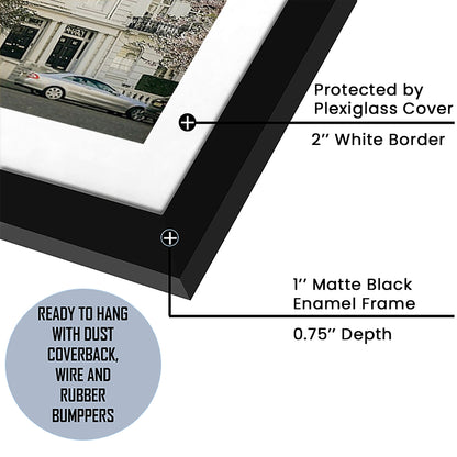 Notting Hill Spring Wall Art Print, London Photography Print, Wall Art, Framed Art Prints White Border Wall Decor