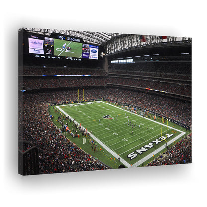 Nrg Stadium in Houston, Stadium Canvas, Sport Art, Gift for him, Man Cave Decor, Art Print, Canvas Print Wall Art