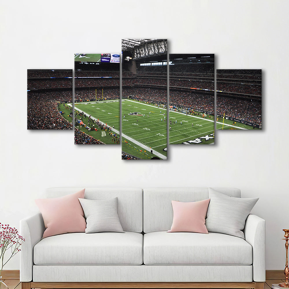 Nrg Stadium in Houston, Stadium Canvas, Sport Art, Gift for him, 5 Panel, Large Canvas, Canvas Print Wall Art