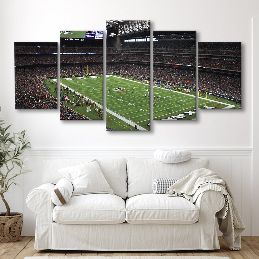 Nrg Stadium in Houston, Stadium Canvas, Sport Art, Gift for him, 5 Panel, Large Canvas, Canvas Print Wall Art