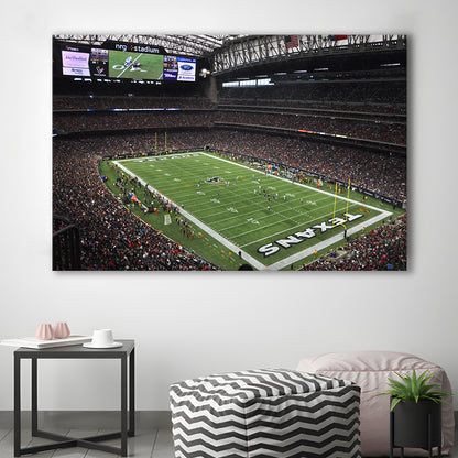 Nrg Stadium in Houston, Stadium Canvas, Sport Art, Gift for him, Man Cave Decor, Art Print, Canvas Print Wall Art