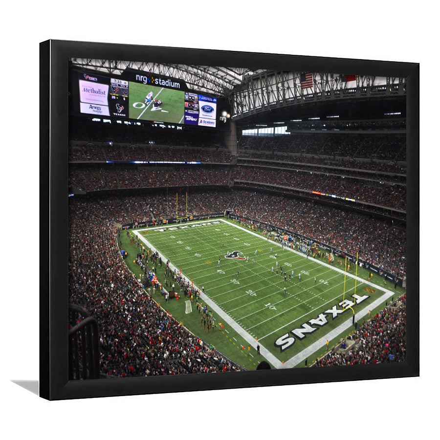 Nrg Stadium in Houston, Stadium Canvas, Sport Art, Gift for him, Framed Art Print Wall Decor, Picture Framed