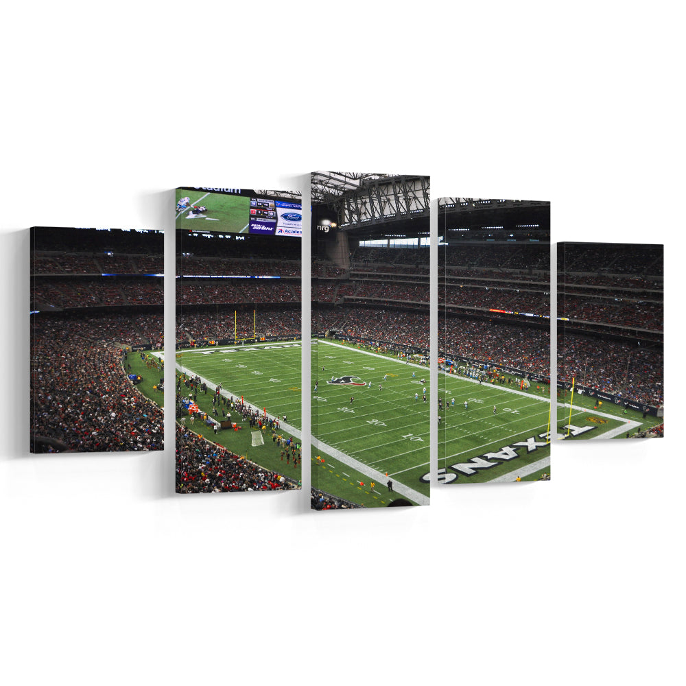 Nrg Stadium in Houston, Stadium Canvas, Sport Art, Gift for him, 5 Panel, Large Canvas, Canvas Print Wall Art