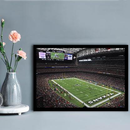 Nrg Stadium in Houston, Stadium Canvas, Sport Art, Gift for him, Framed Art Print Wall Decor, Picture Framed