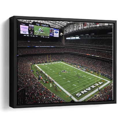 Nrg Stadium in Houston, Stadium Canvas, Sport Art, Framed Canvas Print Wall Art, Floating Frame