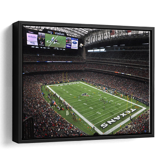 Nrg Stadium in Houston, Stadium Canvas, Sport Art, Framed Canvas Print Wall Art, Floating Frame