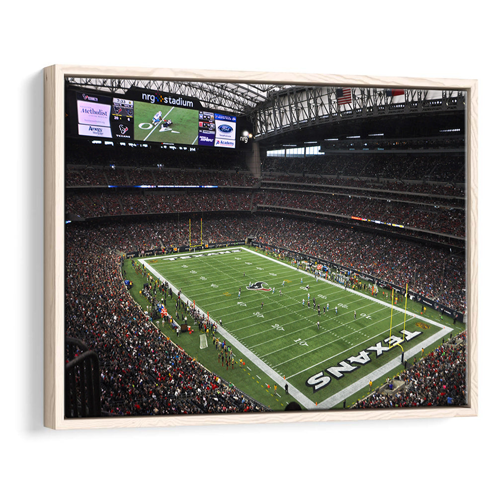 Nrg Stadium in Houston, Stadium Canvas, Sport Art, Framed Canvas Print Wall Art, Floating Frame