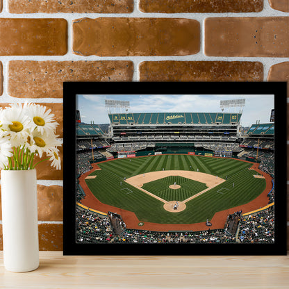 Oakland Coliseum, Stadium Canvas, Sport Art, Gift for him, Framed Art Print Wall Decor, Picture Framed