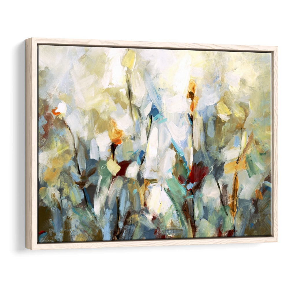 Ode To Monet V Large Stretched Canvas Floating Frame Wall Art Print, Framed Cavas Print, Floating Frame