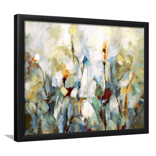 Ode To Monet V LargeArt Prints Floating Frame Wall Art Print, Framed Art Print, Picture Framed