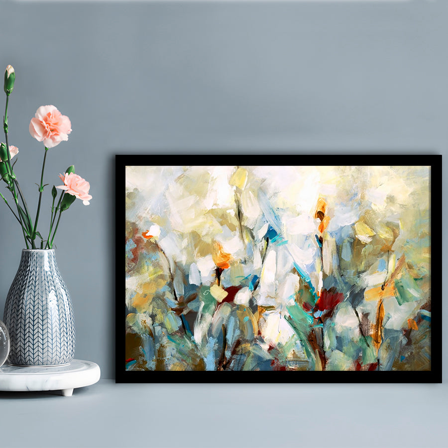 Ode To Monet V LargeArt Prints Floating Frame Wall Art Print, Framed Art Print, Picture Framed