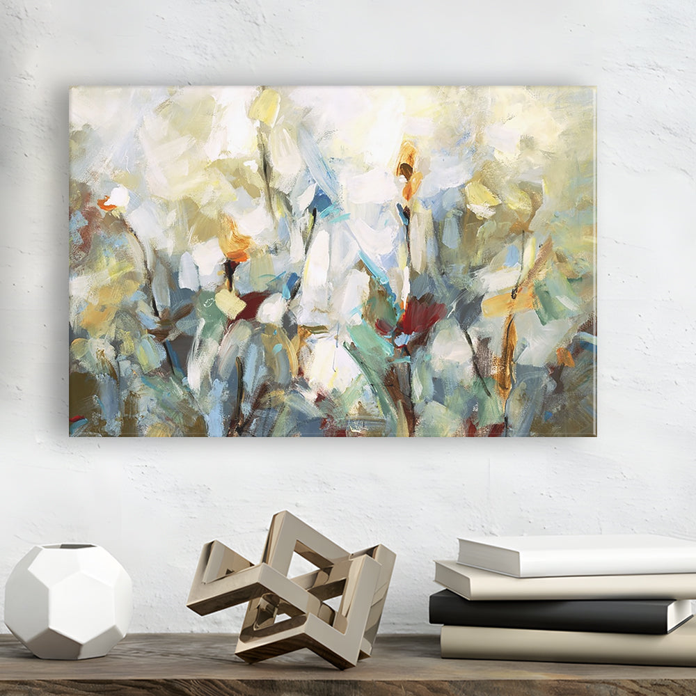 Ode to Monet V Large Stretched Canvas Floating Frame Wall Art Print, Cavas Print Wall Art Hom Decor