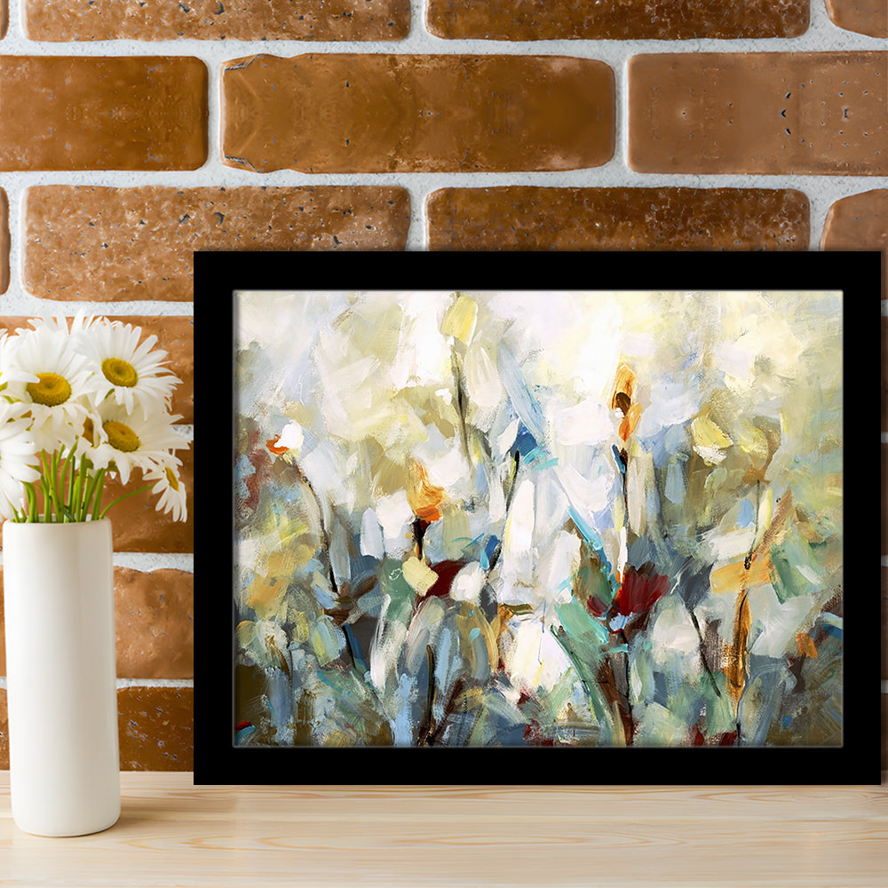 Ode To Monet V LargeArt Prints Floating Frame Wall Art Print, Framed Art Print, Picture Framed