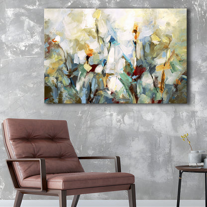 Ode to Monet V Large Stretched Canvas Floating Frame Wall Art Print, Cavas Print Wall Art Hom Decor