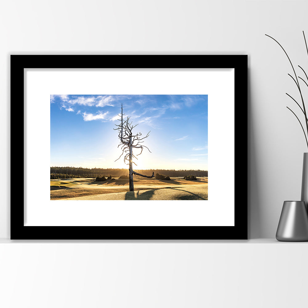 Old Macdonald Golf Course, Ghost Tree Fine Art, Goft Art Print, Framed Art Print White Border Wall Decor