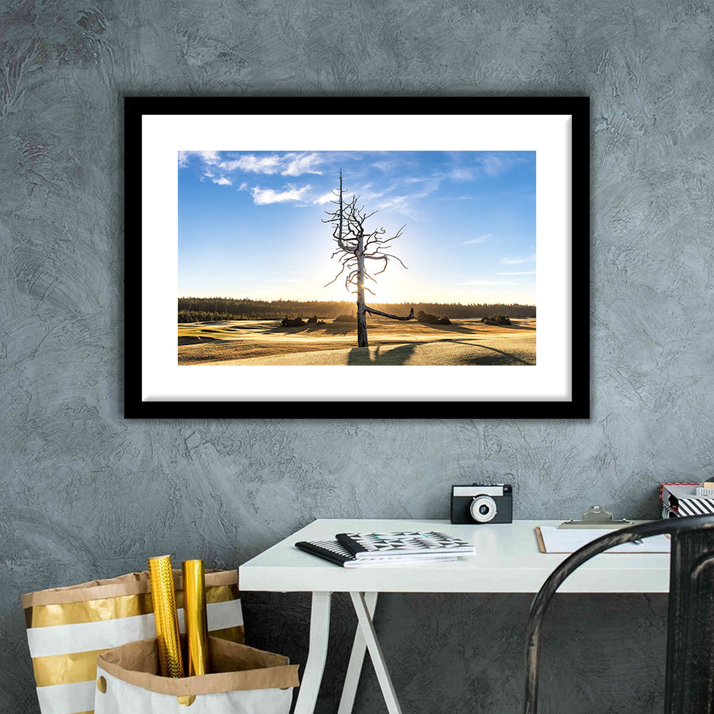 Old Macdonald Golf Course, Ghost Tree Fine Art, Goft Art Print, Framed Art Print White Border Wall Decor