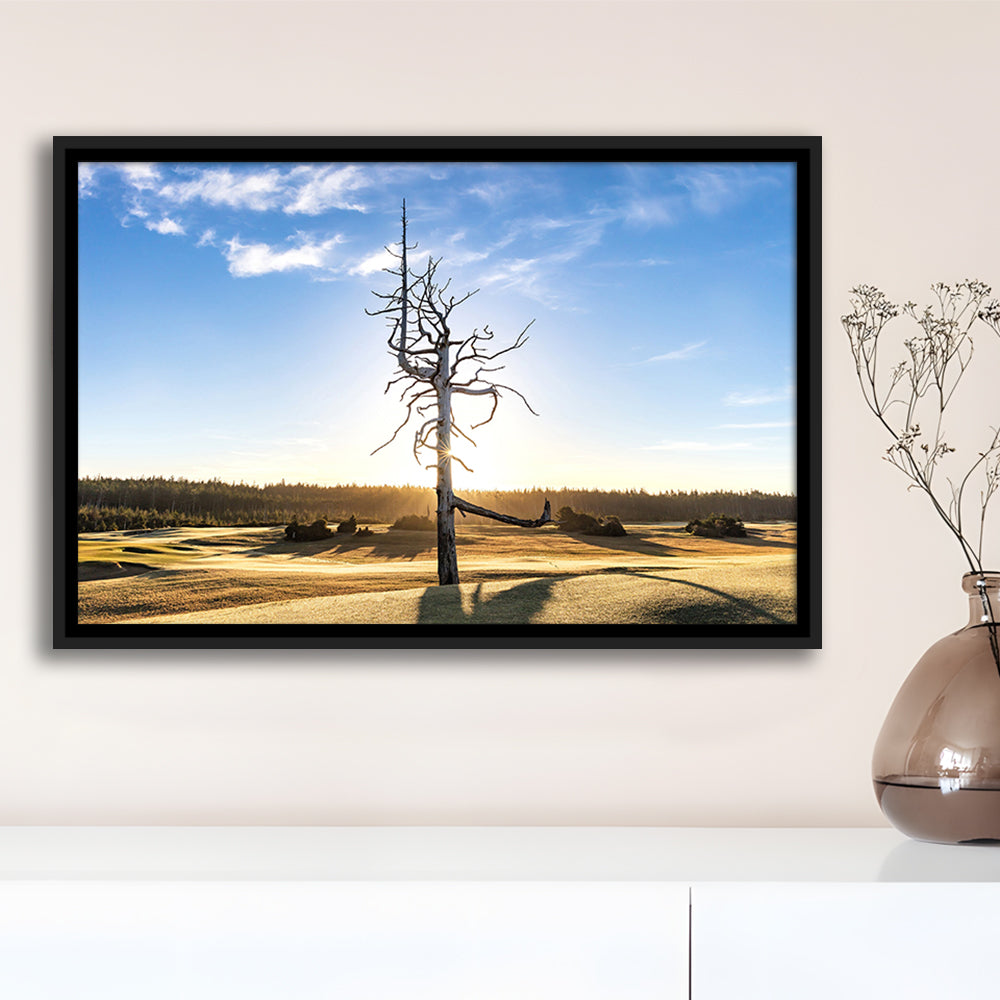 Old Macdonald Golf Course, Ghost Tree Fine Art, Floating Framed Canvas Print Wall Art