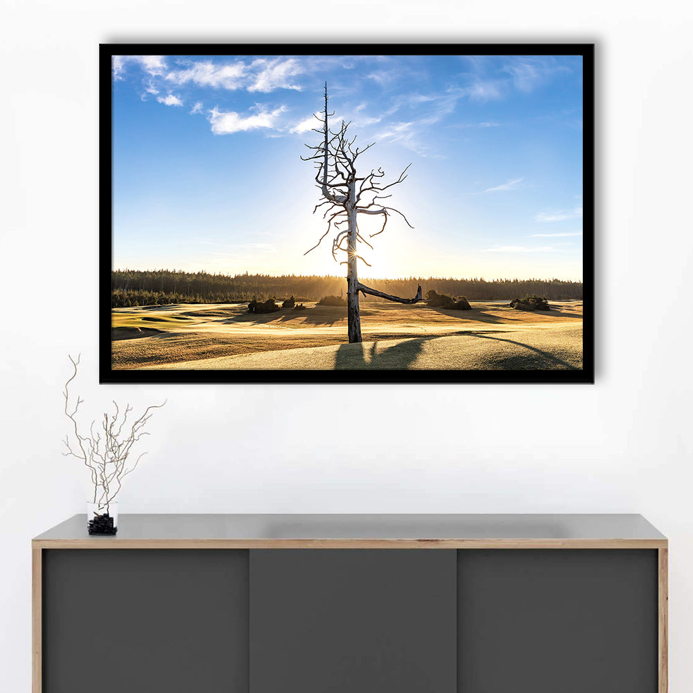 Old Macdonald Golf Course, Ghost Tree Fine Art, Framed Art Print Wall Decor, Picture Framed