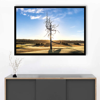 Old Macdonald Golf Course, Ghost Tree Fine Art, Framed Art Print Wall Decor, Picture Framed