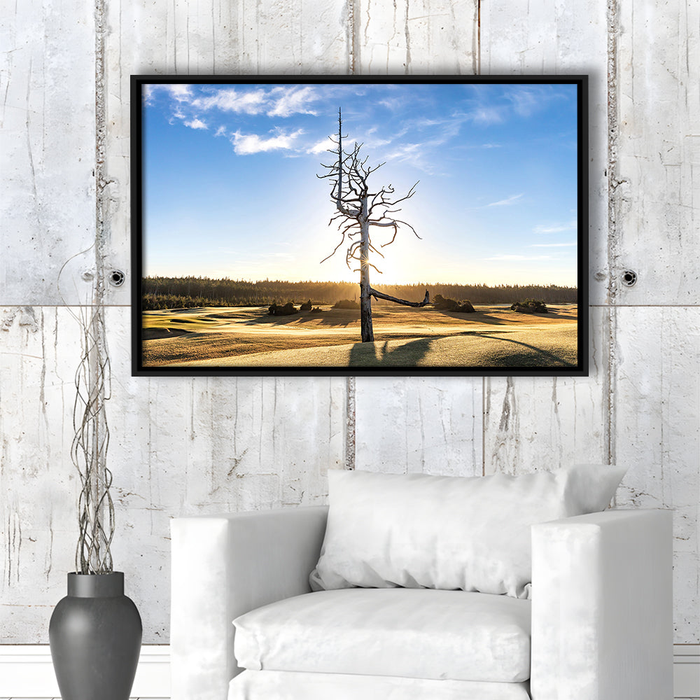 Old Macdonald Golf Course, Ghost Tree Fine Art, Floating Framed Canvas Print Wall Art