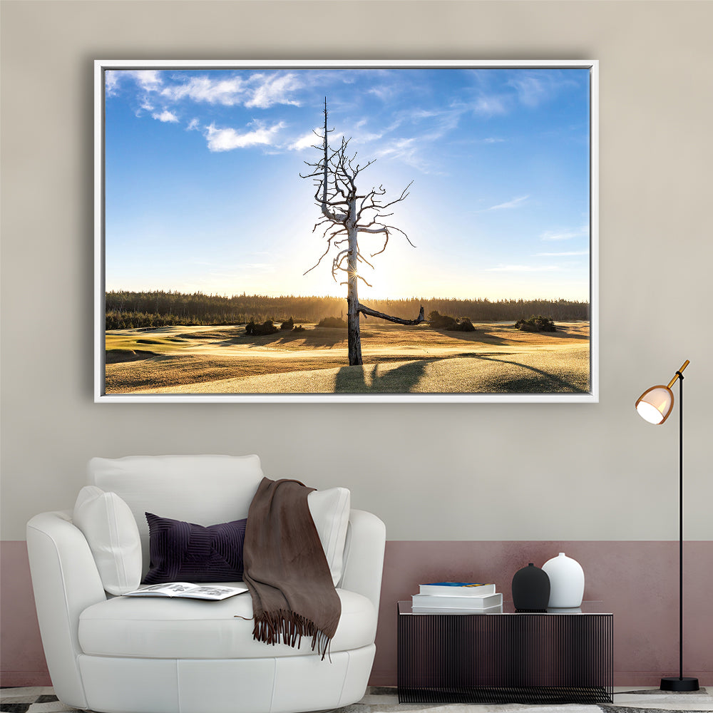 Old Macdonald Golf Course, Ghost Tree Fine Art, Floating Framed Canvas Print Wall Art