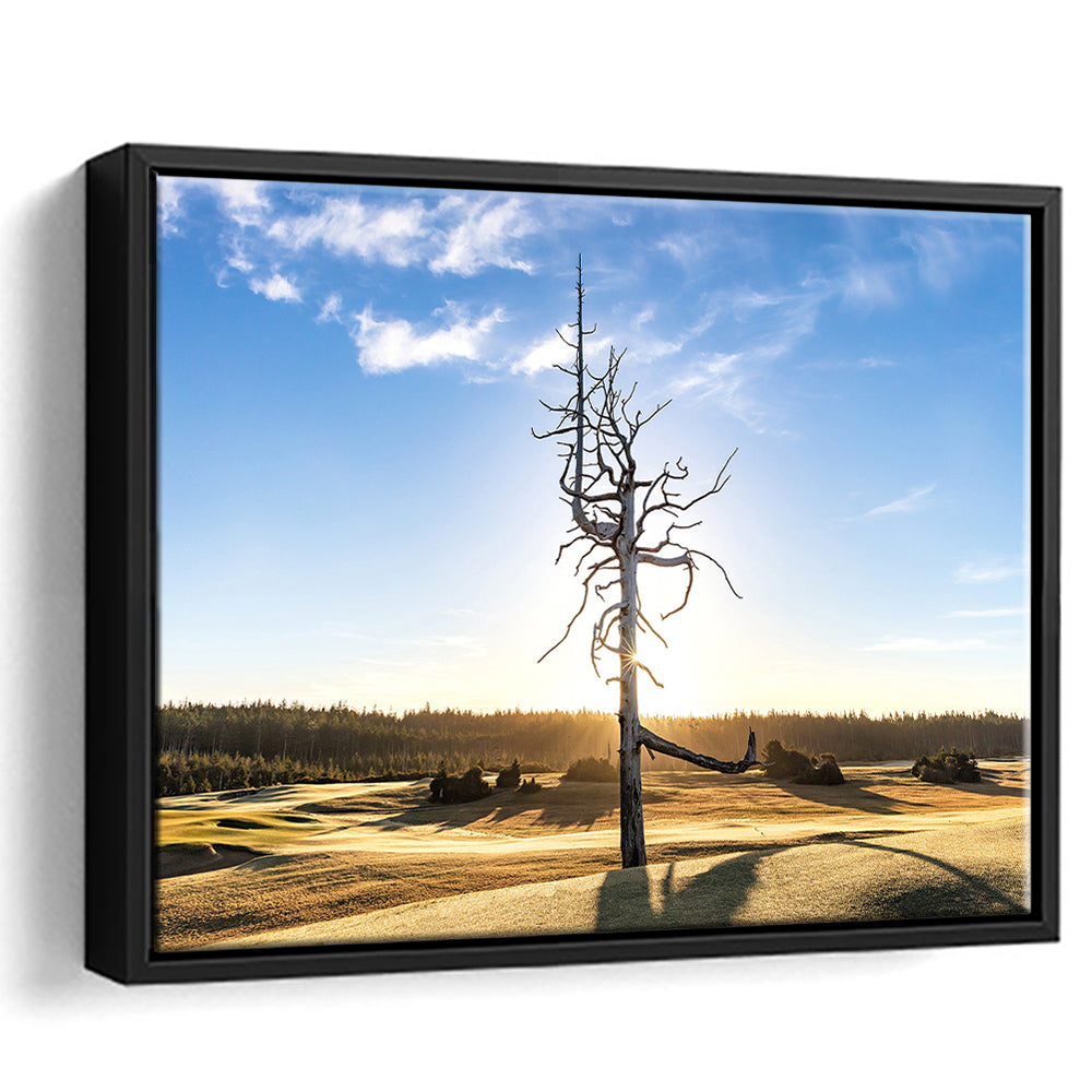 Old Macdonald Golf Course, Ghost Tree Fine Art, Floating Framed Canvas Print Wall Art