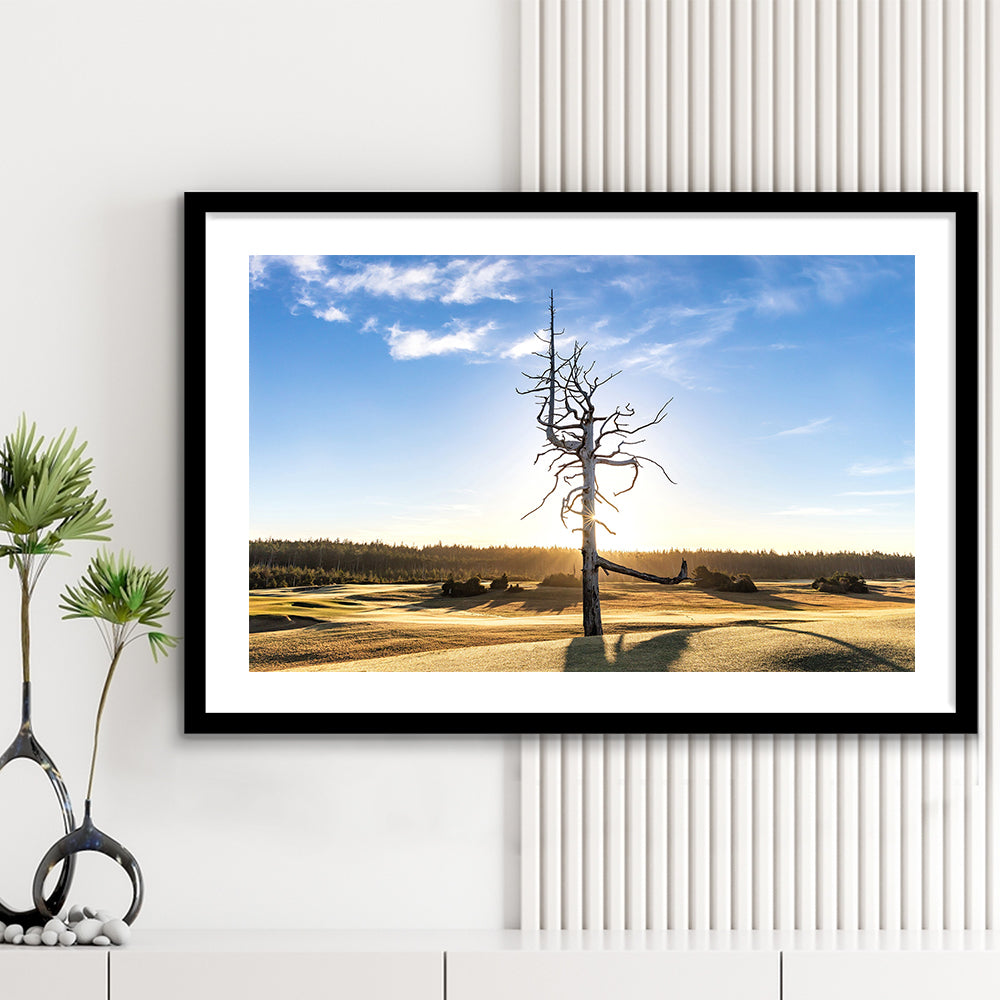 Old Macdonald Golf Course, Ghost Tree Fine Art, Goft Art Print, Framed Art Print White Border Wall Decor