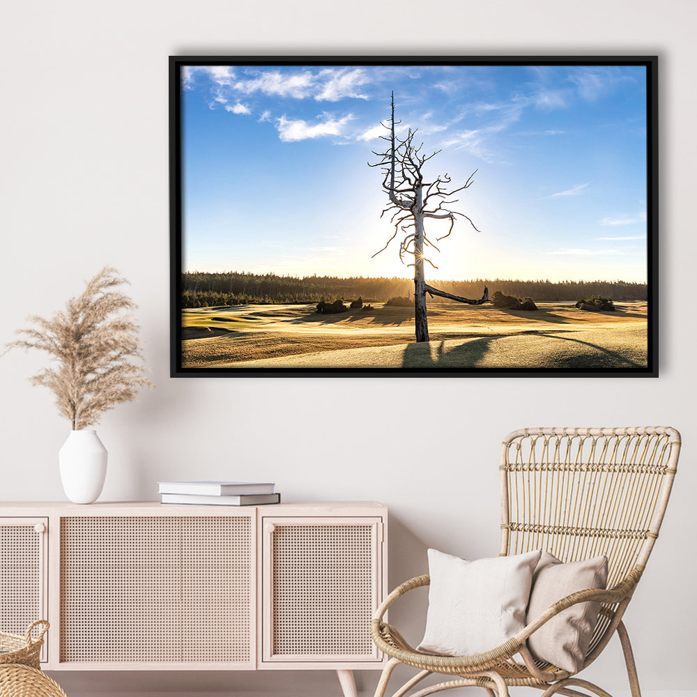 Old Macdonald Golf Course, Ghost Tree Fine Art, Floating Framed Canvas Print Wall Art