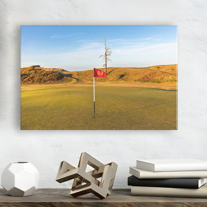 Old Macdonald Golf Course, Hole 2 With Ghost Tree Fine Art, Golf Art Print,Gifts Golf Lover