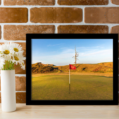 Old Macdonald Golf Course, Hole 2 With Ghost Tree Fine Art, Framed Art Print Wall Decor, Picture Framed