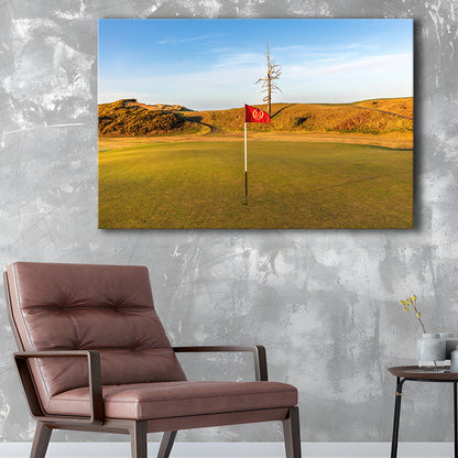 Old Macdonald Golf Course, Hole 2 With Ghost Tree Fine Art, Golf Art Print,Gifts Golf Lover