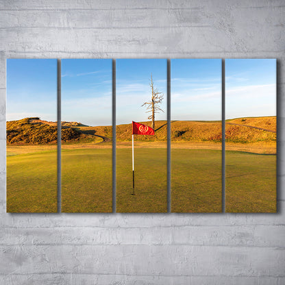 Old Macdonald Golf Course, Hole 2 With Ghost Tree Fine Art, Golf Art Print, Extra Large Canvas Print Wall Art