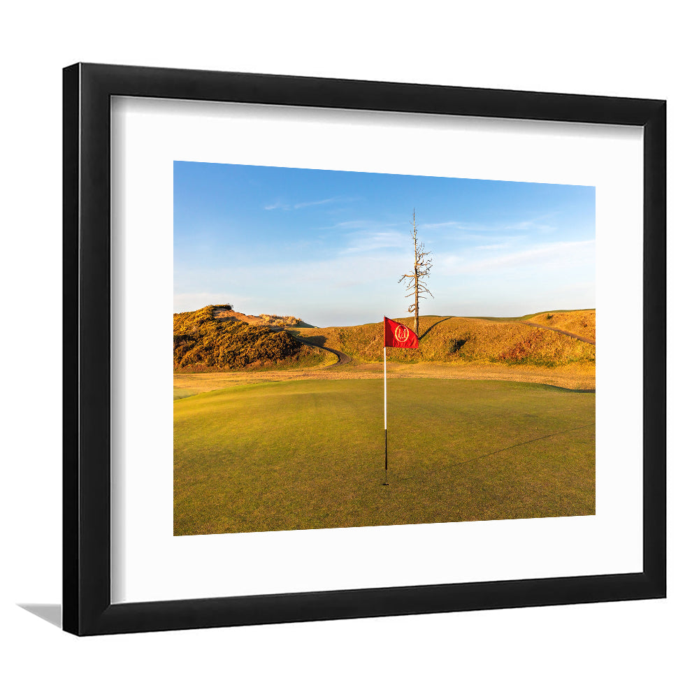 Old Macdonald Golf Course, Hole 2 With Ghost Tree Fine Art, Goft Art Print, Framed Art Print White Border Wall Decor
