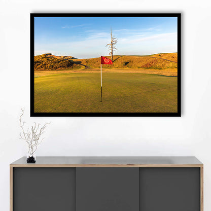 Old Macdonald Golf Course, Hole 2 With Ghost Tree Fine Art, Framed Art Print Wall Decor, Picture Framed