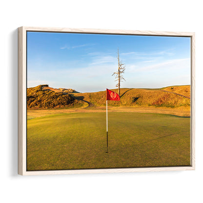 Old Macdonald Golf Course, Hole 2 With Ghost Tree Fine Art, Floating Framed Canvas Print Wall Art