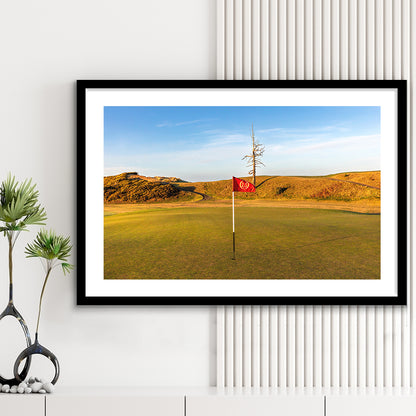 Old Macdonald Golf Course, Hole 2 With Ghost Tree Fine Art, Goft Art Print, Framed Art Print White Border Wall Decor