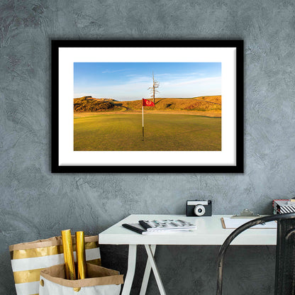 Old Macdonald Golf Course, Hole 2 With Ghost Tree Fine Art, Goft Art Print, Framed Art Print White Border Wall Decor