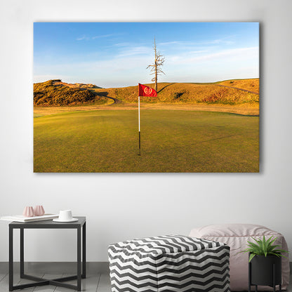 Old Macdonald Golf Course, Hole 2 With Ghost Tree Fine Art, Golf Art Print,Gifts Golf Lover